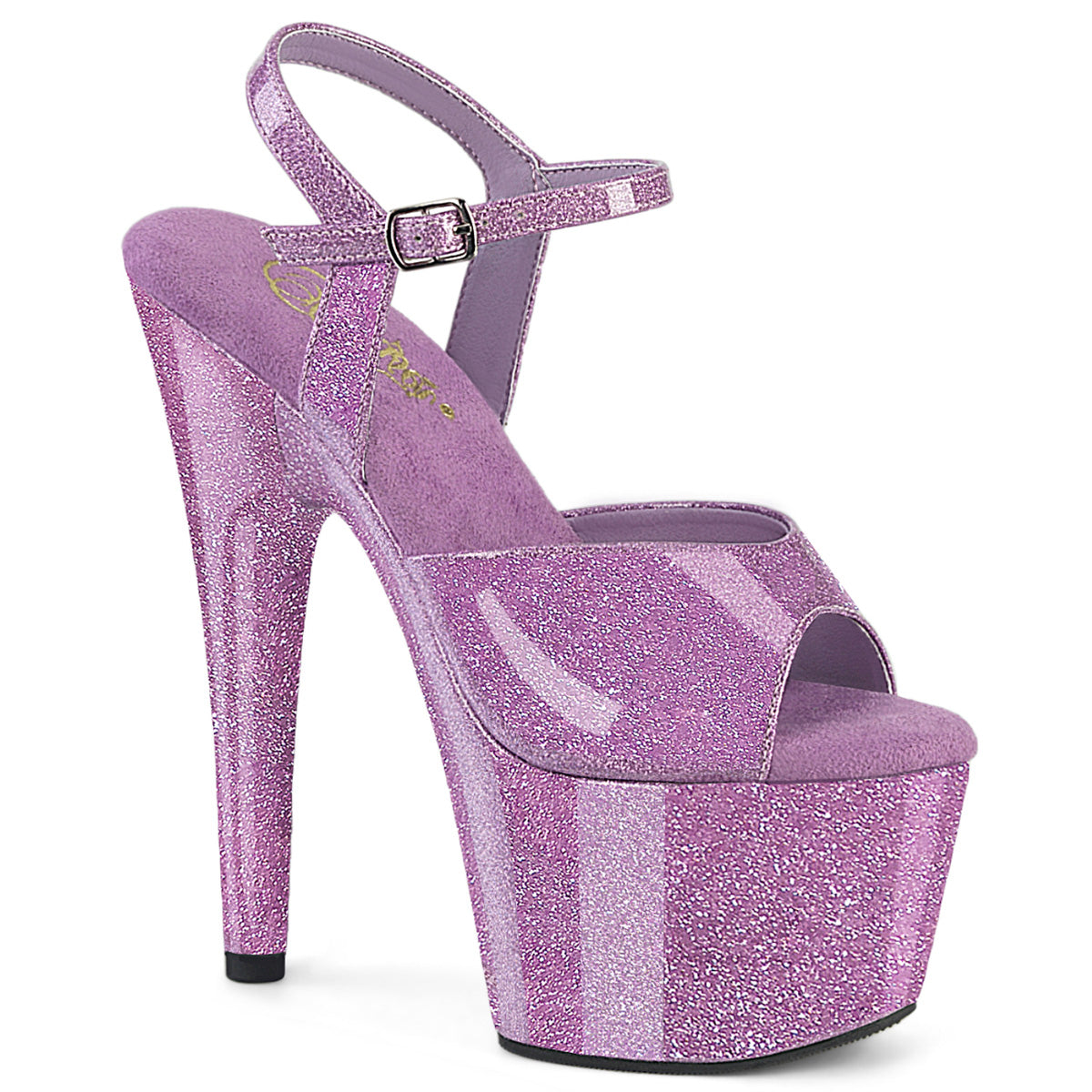 PLEASER ADORE-709GP - Lilac Glitter Patent Heels