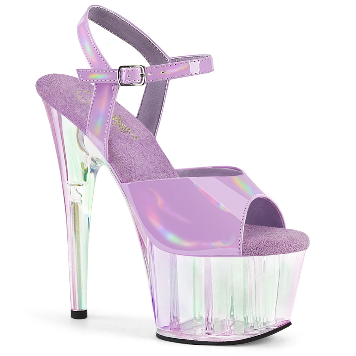 PLEASER ADORE-709HT - Lavender Holo/Holo Tinted Heels