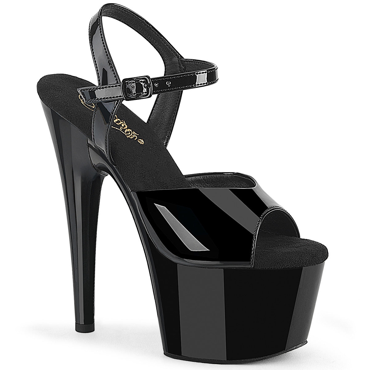 PLEASER ADORE-709WR - Black Patent Heels