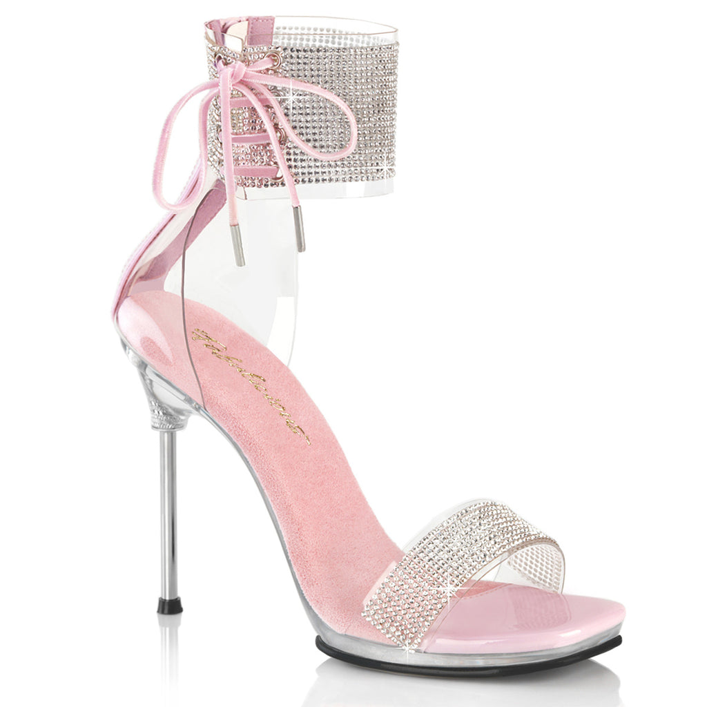 CHIC-47 - Clear-Baby Pink Heels