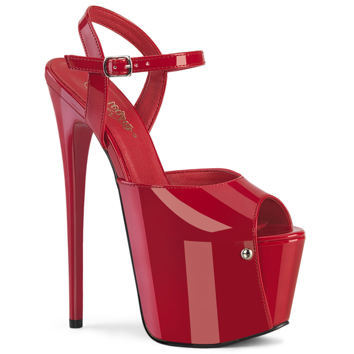 PLEASER JUBILANT-09 - Red Patent Heels - A Shoe Addiction Australia
