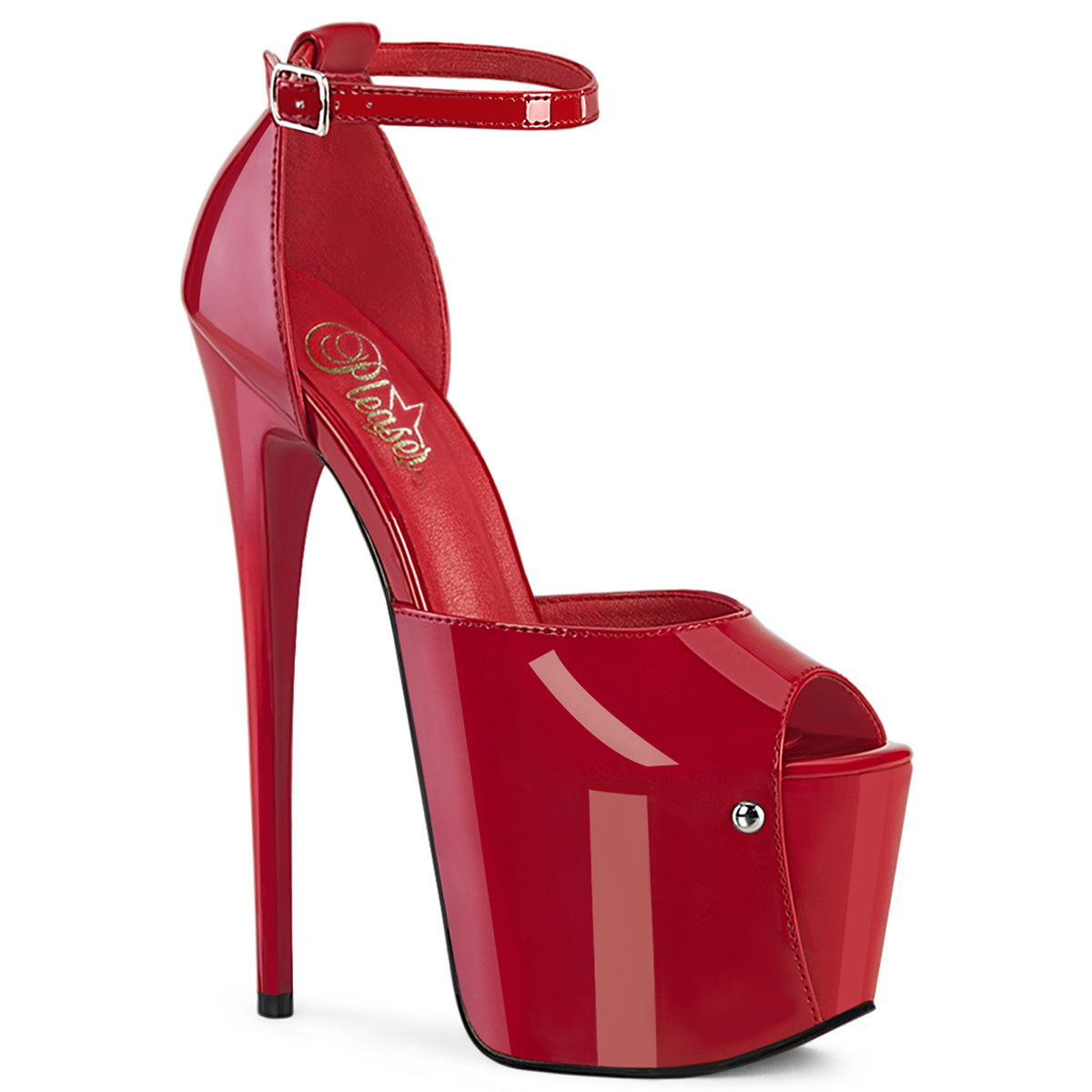 PLEASER JUBILANT-15 - Red Patent Heels - A Shoe Addiction Australia
