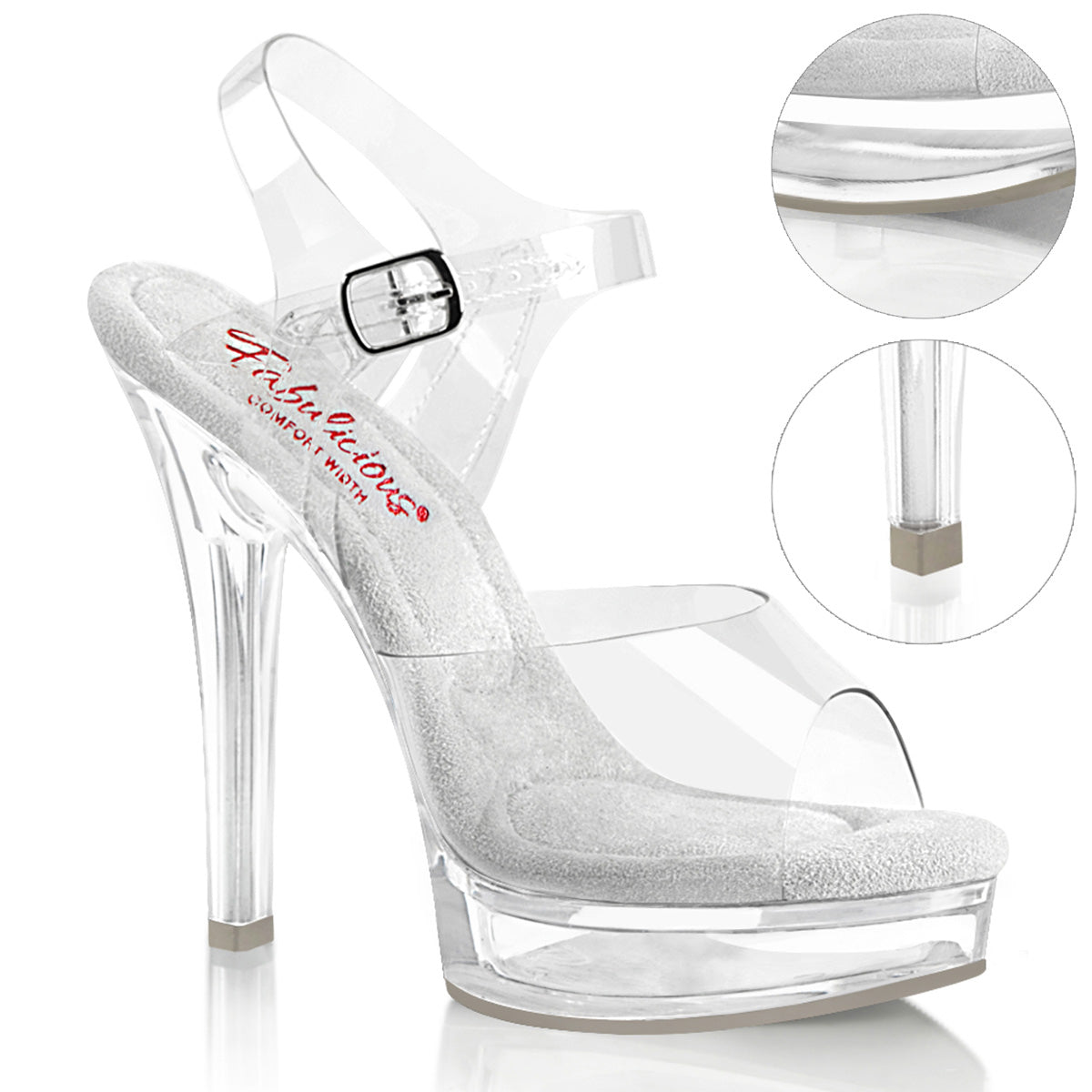 FABULICIOUS MAJESTY-508 - Clear Heels - A Shoe Addiction Australia