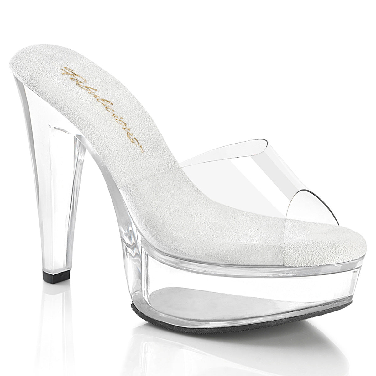 FABULICIOUS MARTINI-501 - Clear/Clear Heels