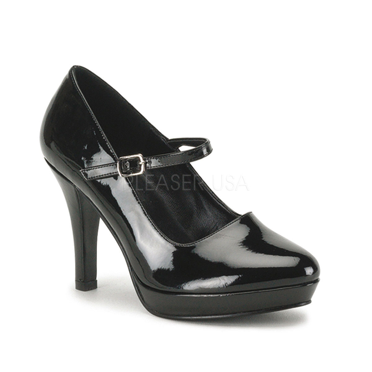 FUNTASMA Contessa-50X Black WIDE WIDTH Work Costume Mary Janes Pumps 4" Heels - A Shoe Addiction