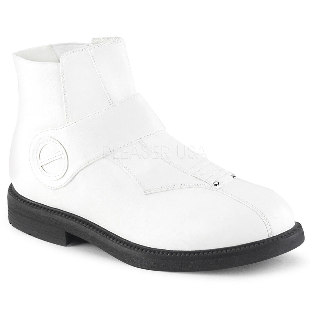 FUNTASMA Clone-102 White Men's Pimp Storm Trooper Costume or Fashion Ankle Boots - A Shoe Addiction