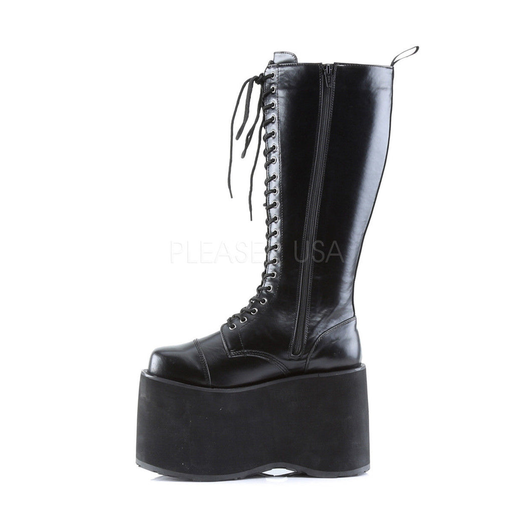 DEMONIA Mega-602 Men's Unisex Goth Punk Cyber Industrial 5.75" Platform Boots - A Shoe Addiction