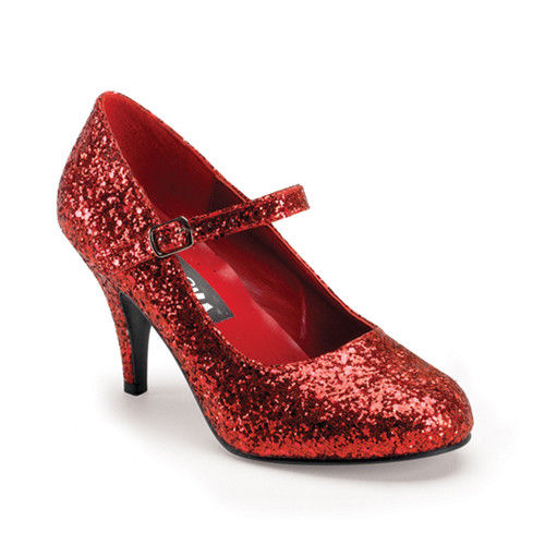 FUNTASMA Glinda-50G Red Glitter Dorothy Wizard of Oz Ruby Slippers Costume Heels - A Shoe Addiction