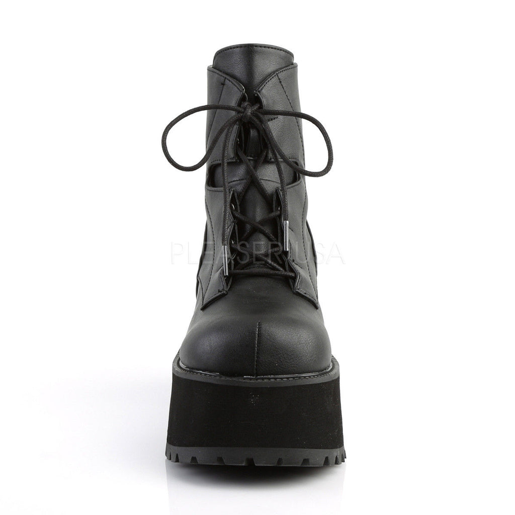 DEMONIA Ranger-102 Women's Goth Punk Alternative Combat Ankle Platforms Boots - A Shoe Addiction