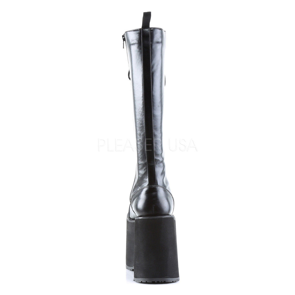 DEMONIA Mega-602 Men's Unisex Goth Punk Cyber Industrial 5.75" Platform Boots - A Shoe Addiction