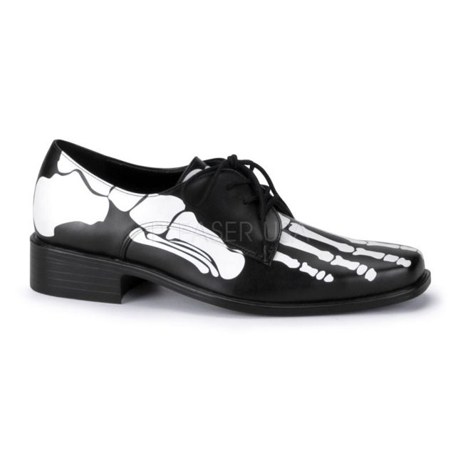 IN STOCK / SALE - Funtasma X-Ray-02 Men's Skeleton Bones Costume Shoes Sz 9-11 - A Shoe Addiction