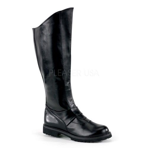 FUNTASMA Gotham-100 Men's Police Vampire Super Hero Batman Cosplay Larp Boots - A Shoe Addiction