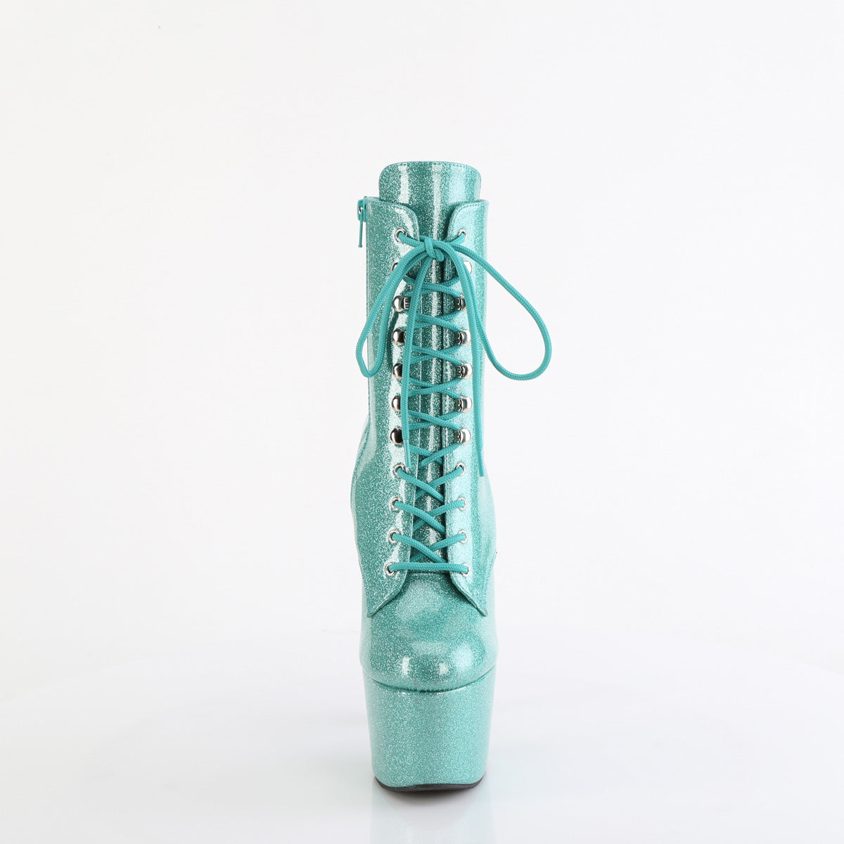 ADORE-1020GP - Aqua Glitter Patent Ankle Boots