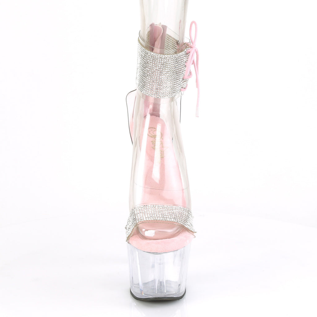 ADORE-727RS - Clear-Baby Pink/Clear Heels