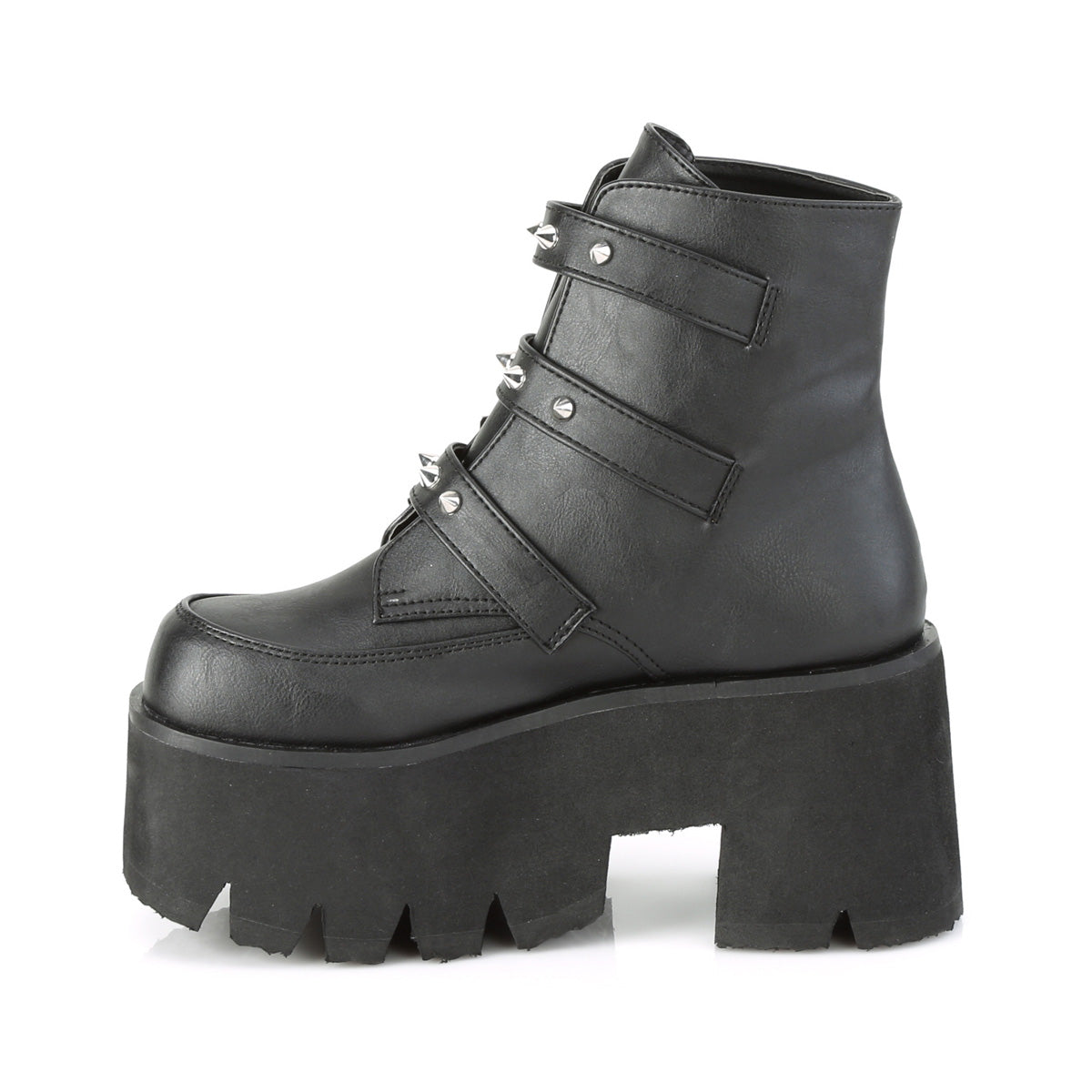 ASHES-55 - Blk Vegan Leather