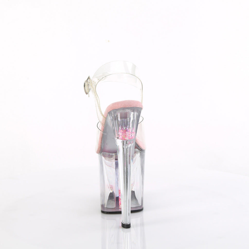ENCHANT-708AQUA-03 - Clear/Clear-Baby Pink Platform Heels