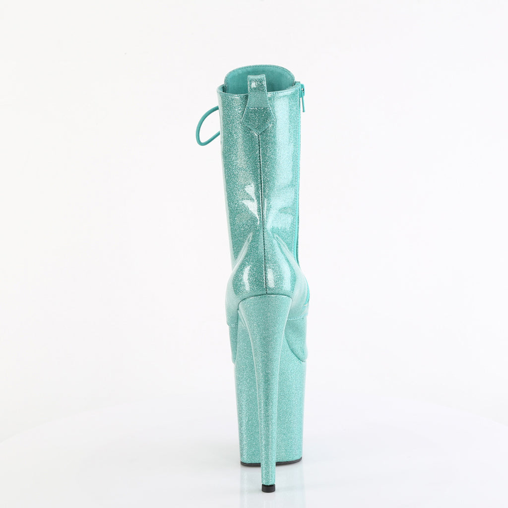 FLAMINGO-1040GP - Aqua Glitter Patent Ankle Boots