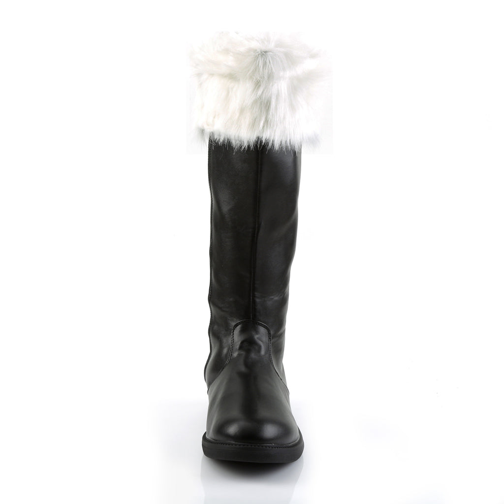 FUNTASMA Santa-108 Black Faux Fur Mens Men's Santa Claus Christmas Costume Shoes - A Shoe Addiction