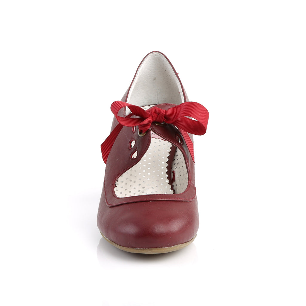 WIGGLE-32 - Burgundy Faux Leather