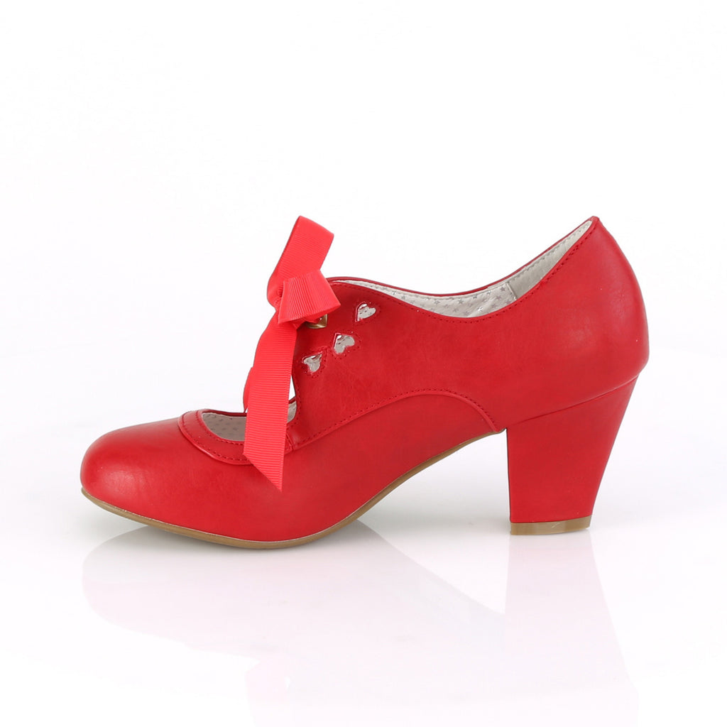 WIGGLE-32 - Red Faux Leather