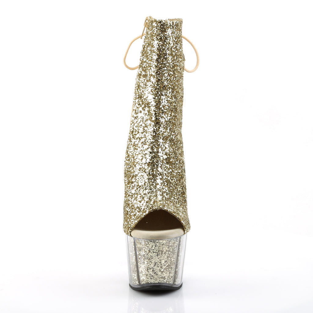 ADORE-1018G - Gold Glitter Boots