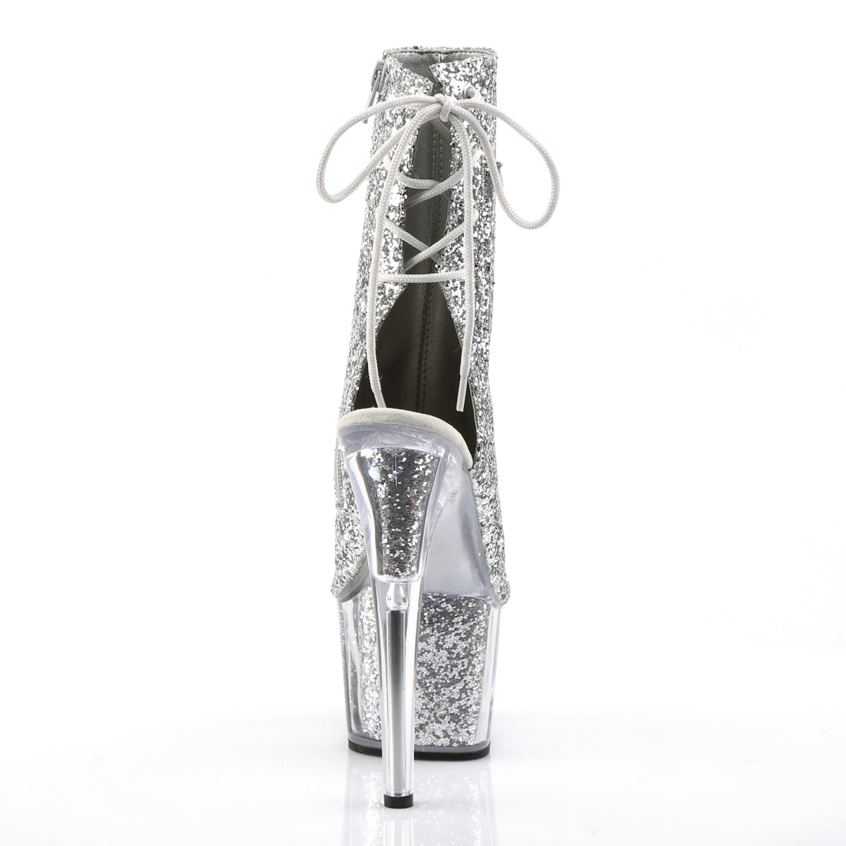 ADORE-1018G - Silver Glitter Boots