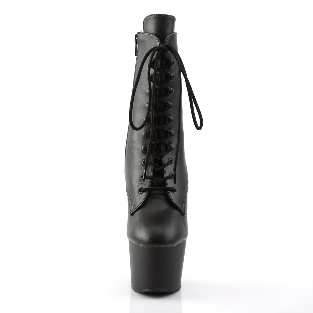 ADORE-1020 - Black Faux Leather/Black Matte