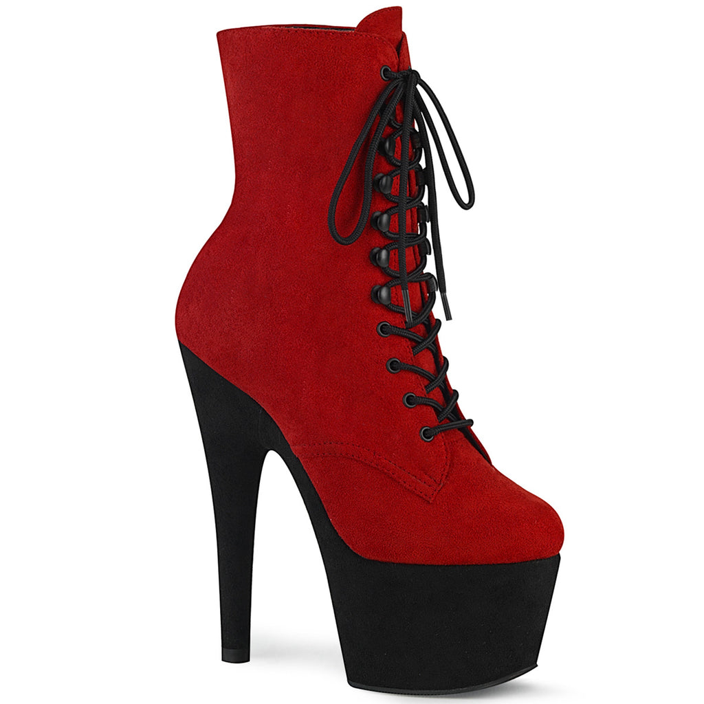 ADORE-1020FSTT-Red Faux Suede/Blk Faux Suede