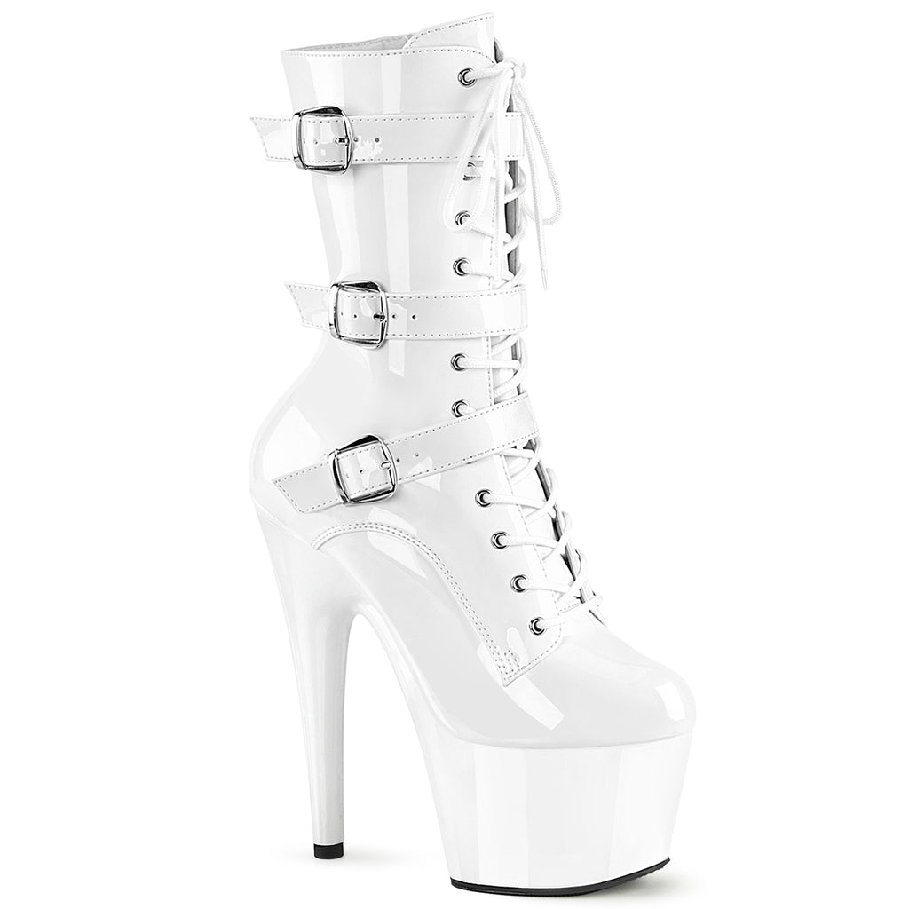 ADORE-1043 - White Patent Boots