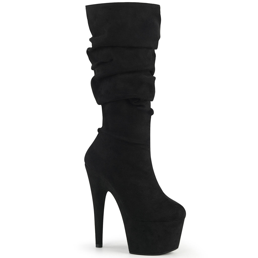 ADORE-1061-Blk Faux Suede/Blk Faux Suede