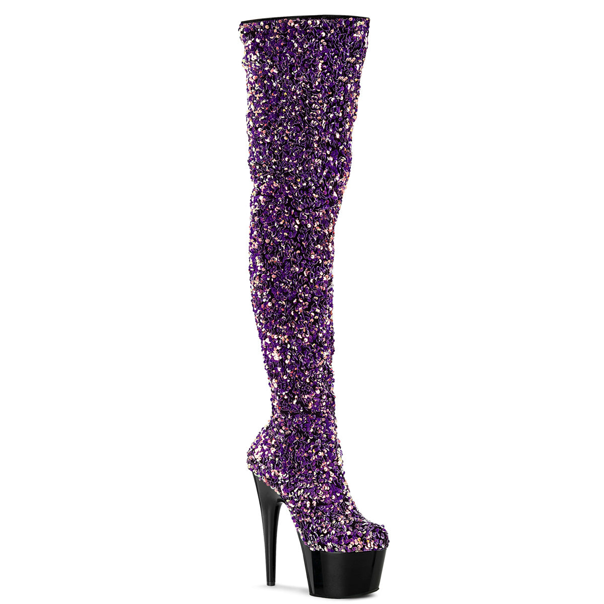 ADORE-3020 - Purple Multi Sequins/Blk