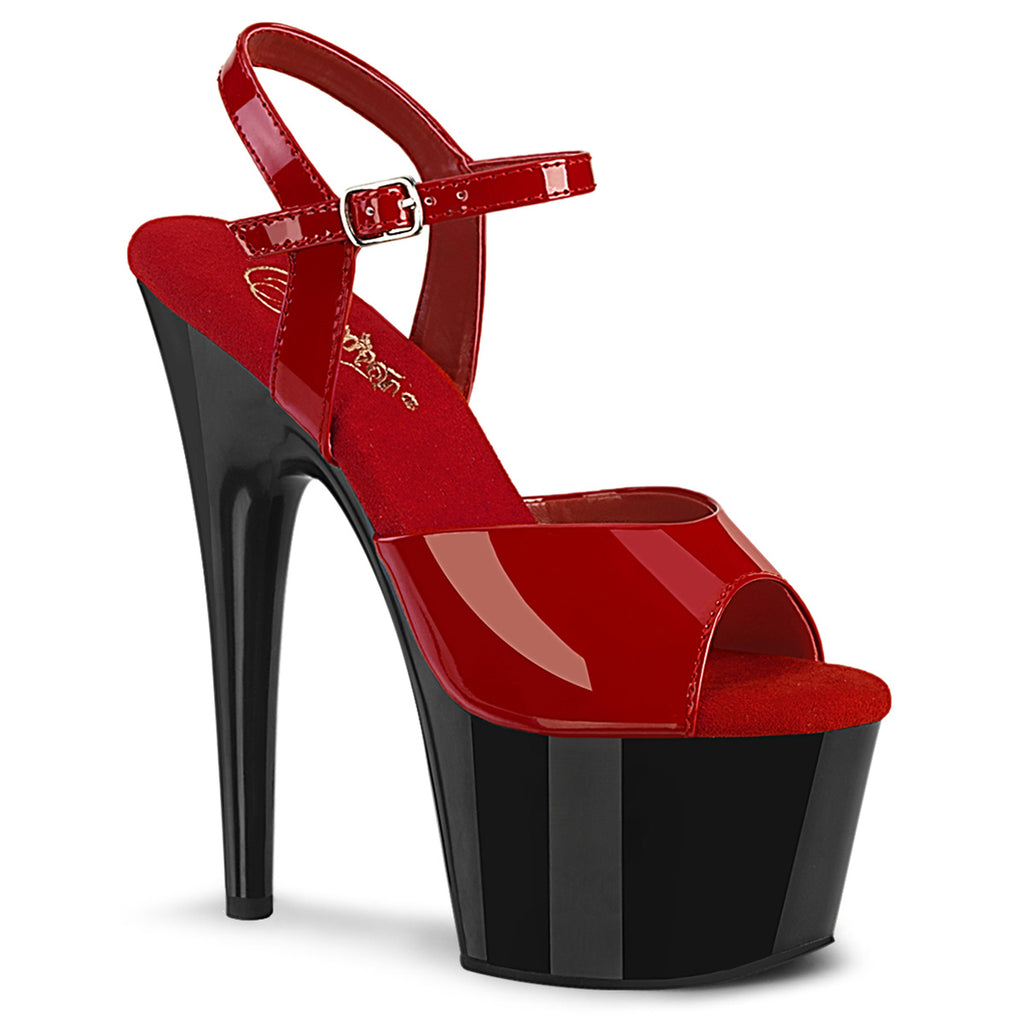 ADORE-709 - Red Patent/Black Heels