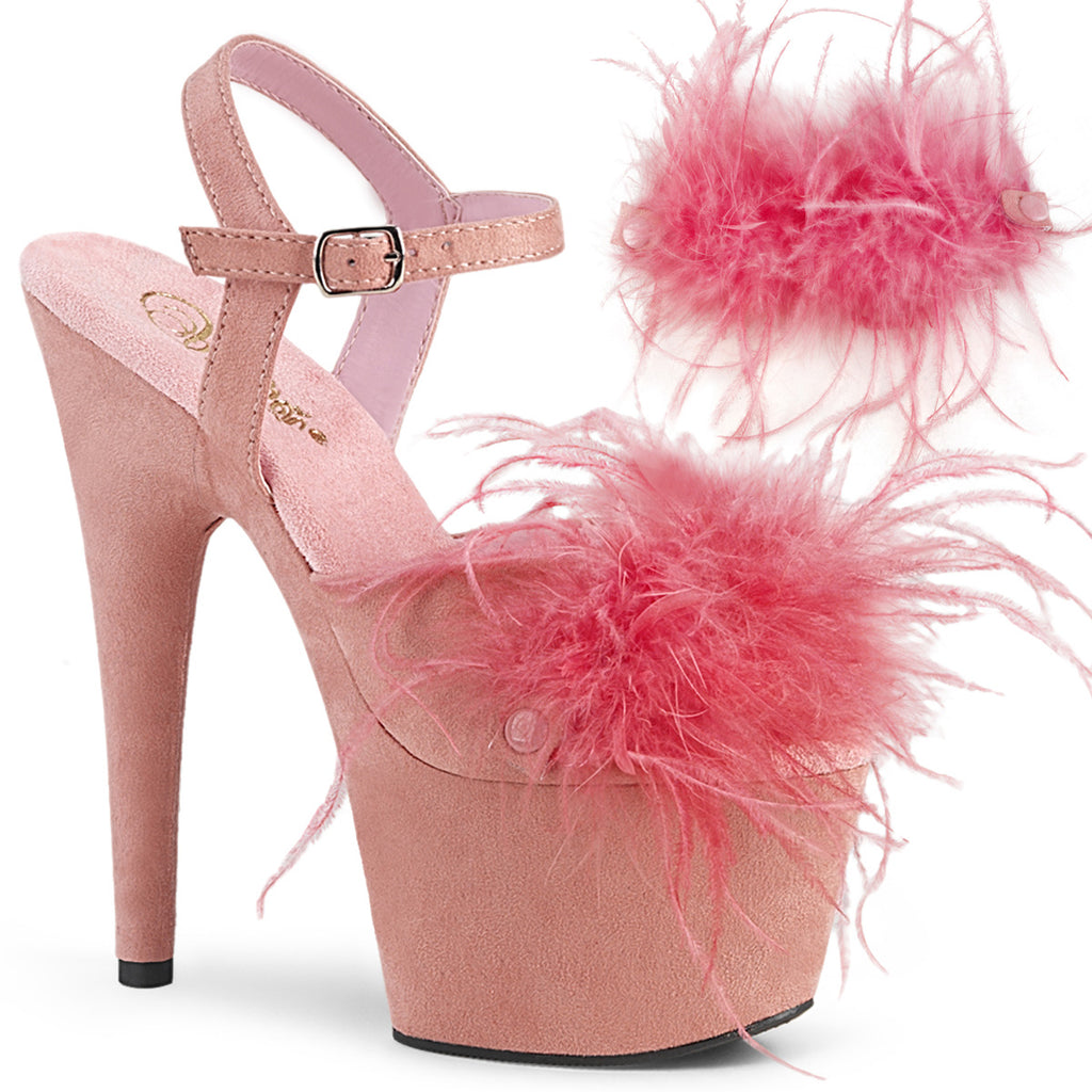 ADORE-709F-B. Pink F.Suede-Feather/B. Pink F.Suede