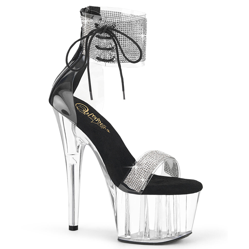 ADORE-727RS - Clear-Black/Clear Heels