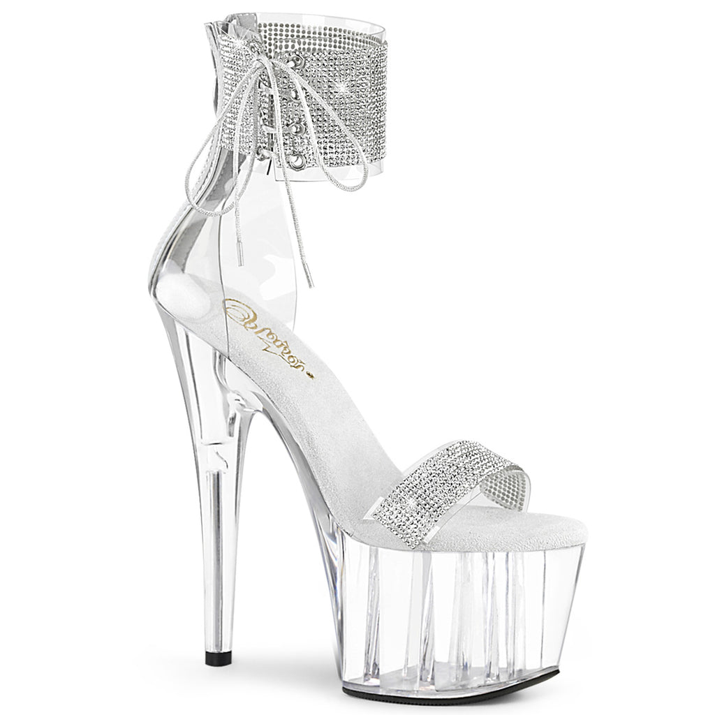 ADORE-727RS - Clear-Silver/Clear Heels