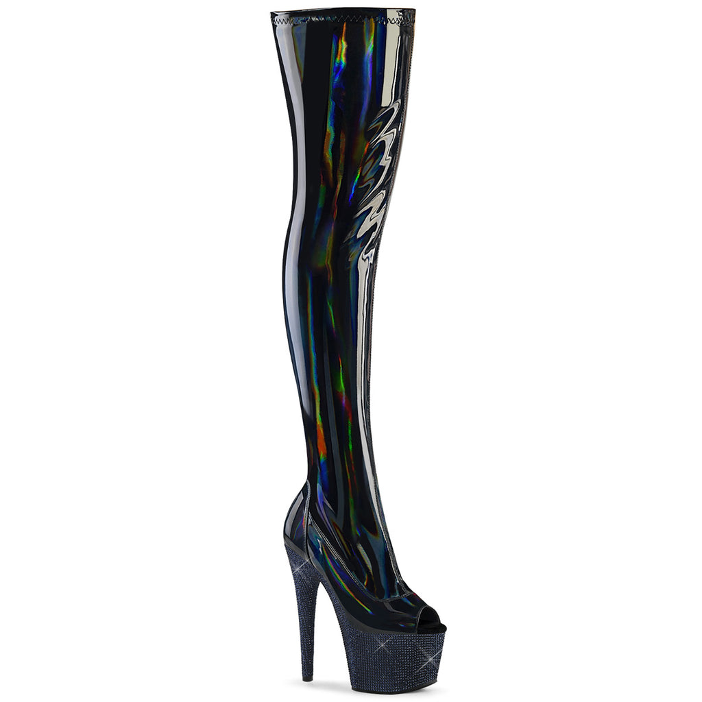 BEJEWELED-3011-7 - Blk Str Holo Pat/Midnight Blk RS