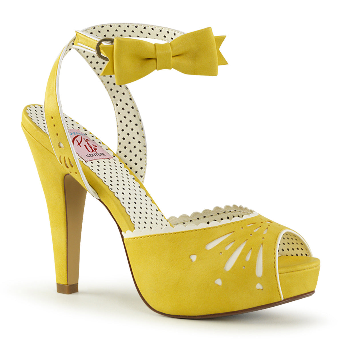 BETTIE-01 - Yellow Faux Leather