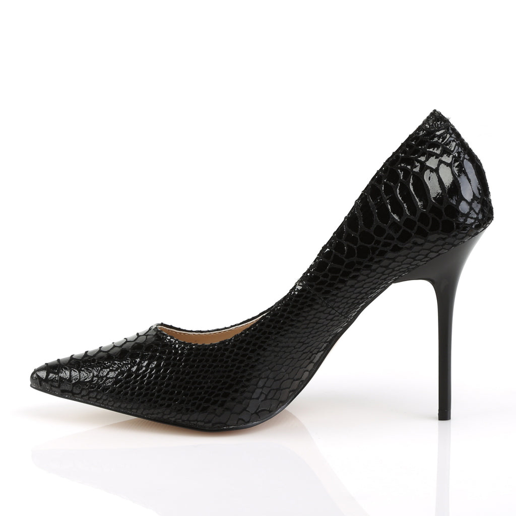 CLASSIQUE-20SP - Blk Snake-Print Leather - A Shoe Addiction Australia
