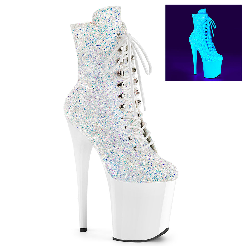 FLAMINGO-1020LP - Neon Wht Multi Glitter/Neon Wht