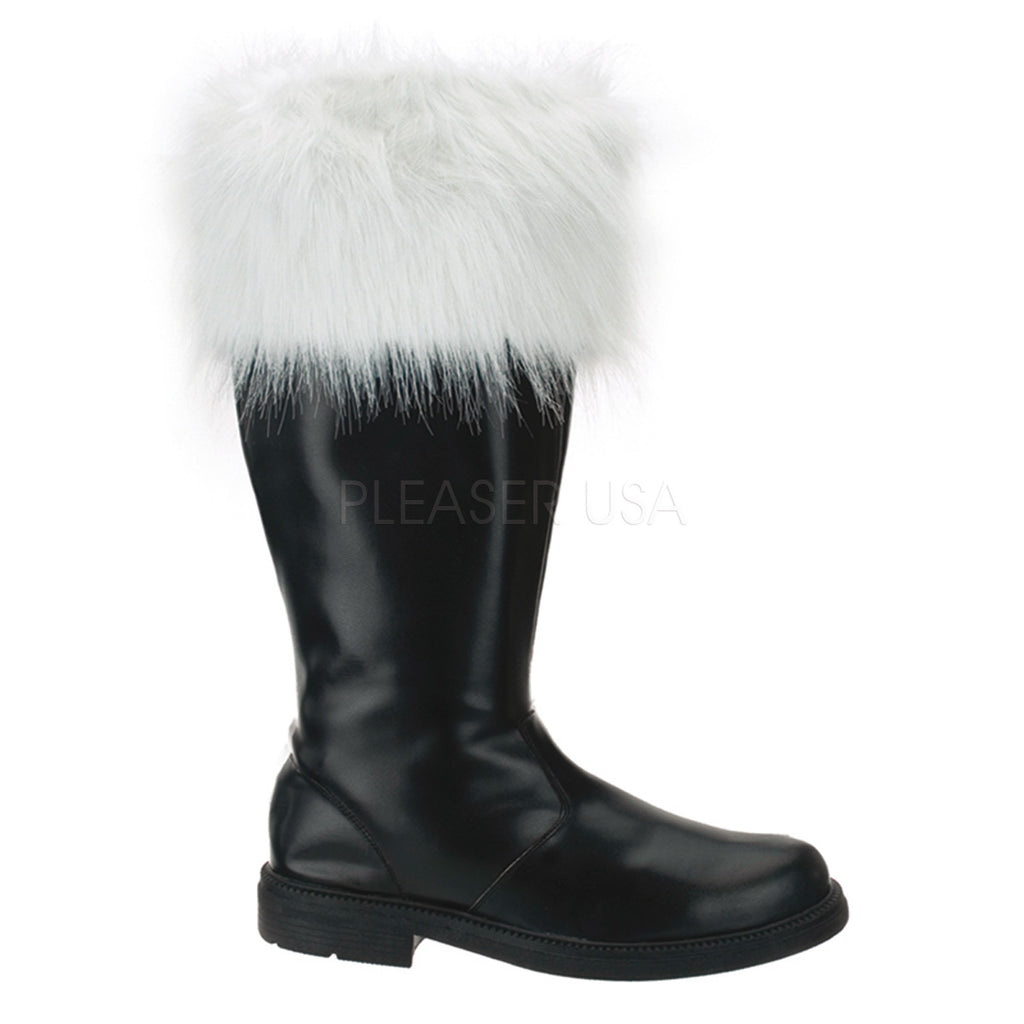 FUNTASMA Santa-108 Black Faux Fur Mens Men's Santa Claus Christmas Costume Shoes - A Shoe Addiction
