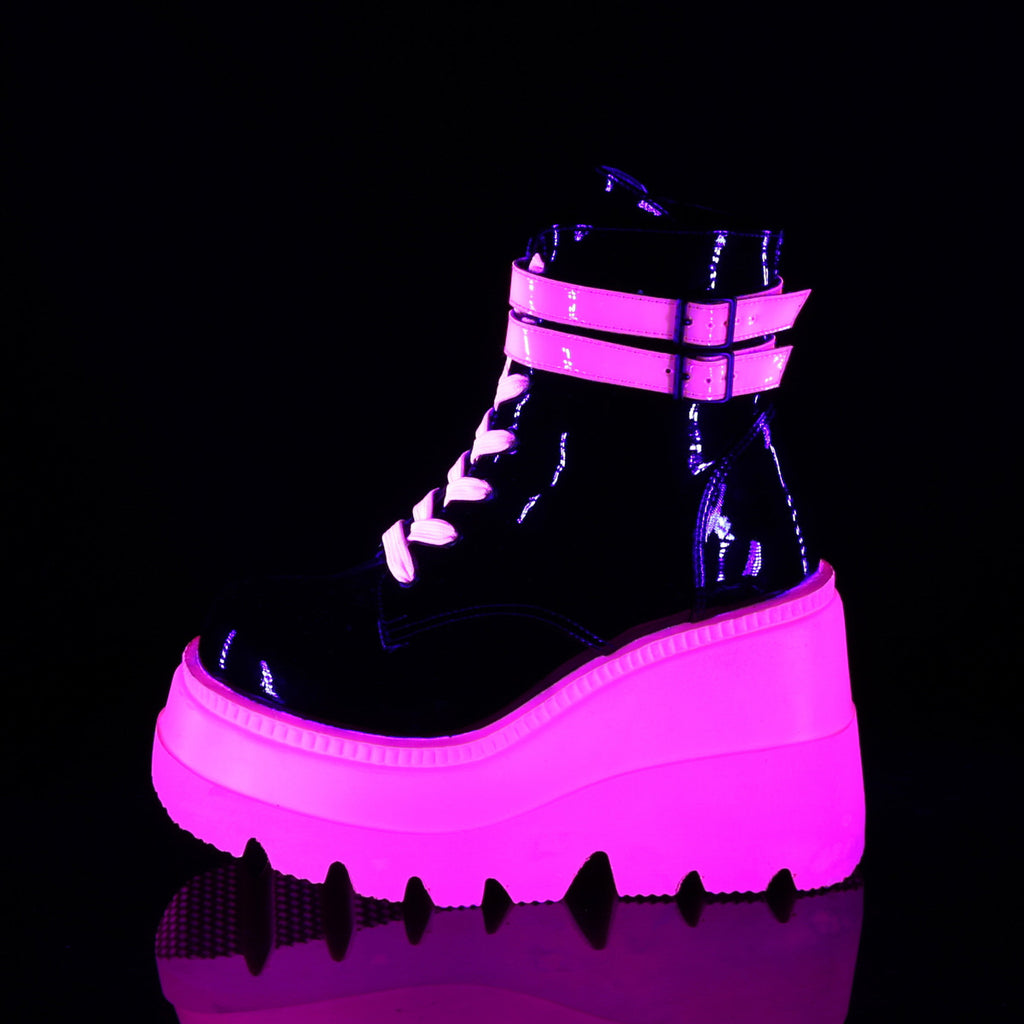 SHAKER-52 - Blk Pat-UV Neon Pink