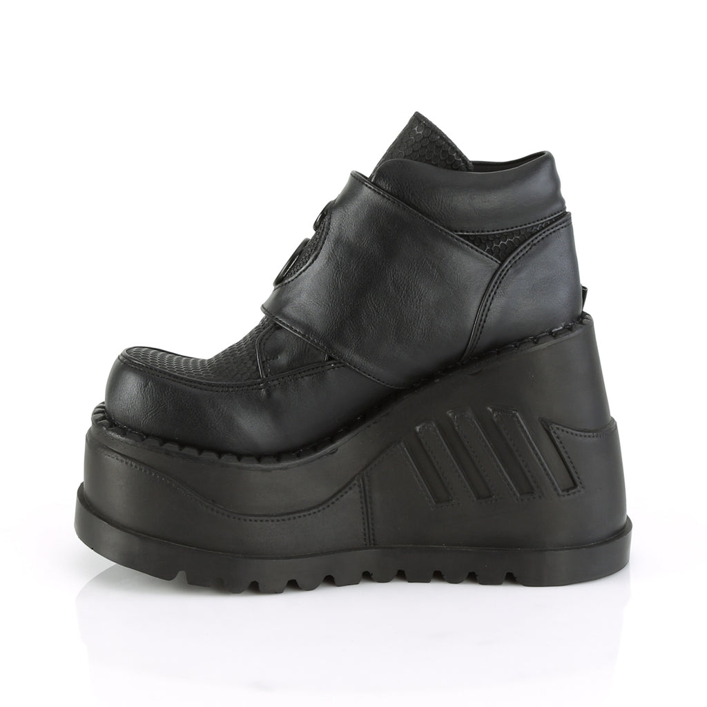 STOMP-15 - Blk Vegan Leather