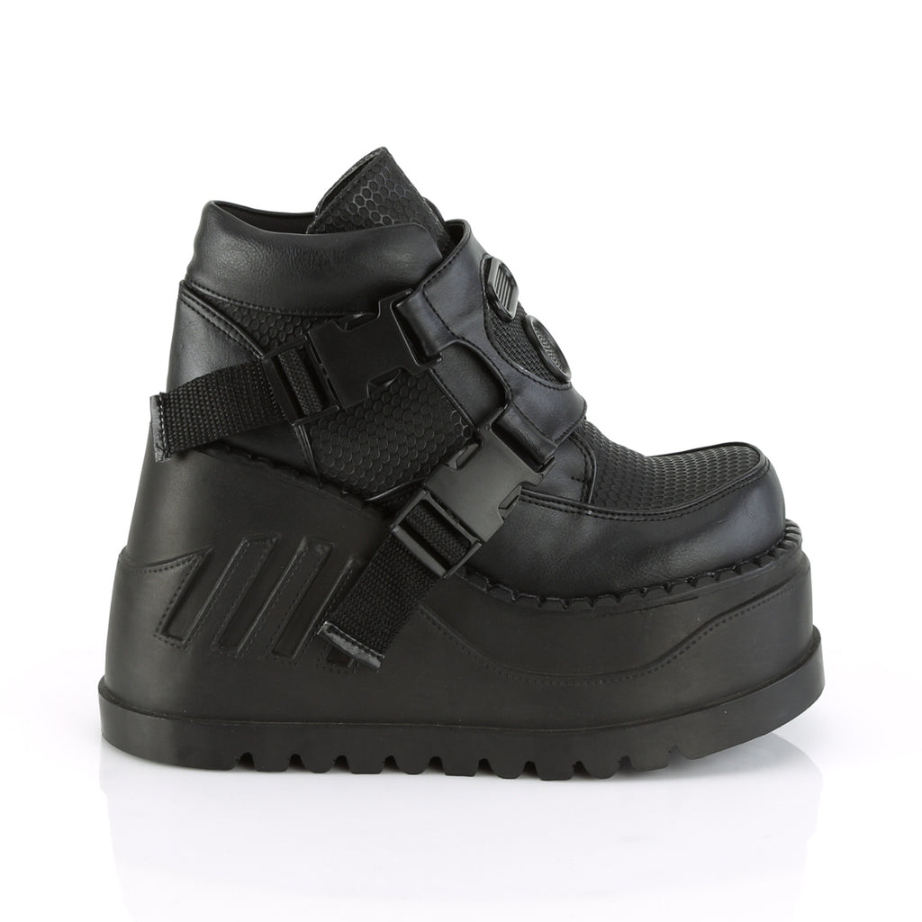 STOMP-15 - Blk Vegan Leather