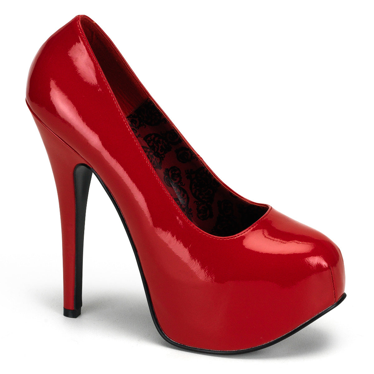 TEEZE-06W - Red Patent Wide Width Pumps