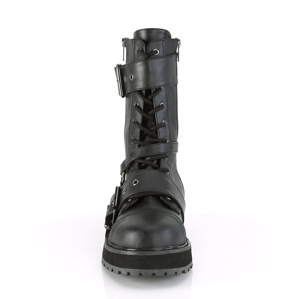 DEMONIA VALOR-220 Men's / Unisex Vegan Leather Goth Biker Rocker Combat Boots - A Shoe Addiction Australia