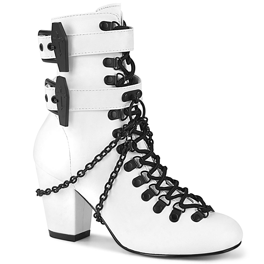 VIVIKA-128 - Wht Vegan Leather