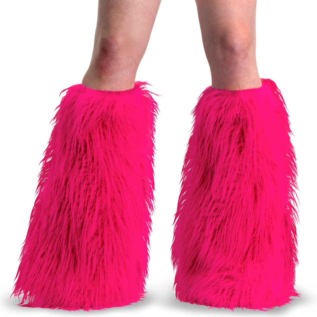 Demonia YETI-08 - Hot Pink Faux Fur Boot Sleeve